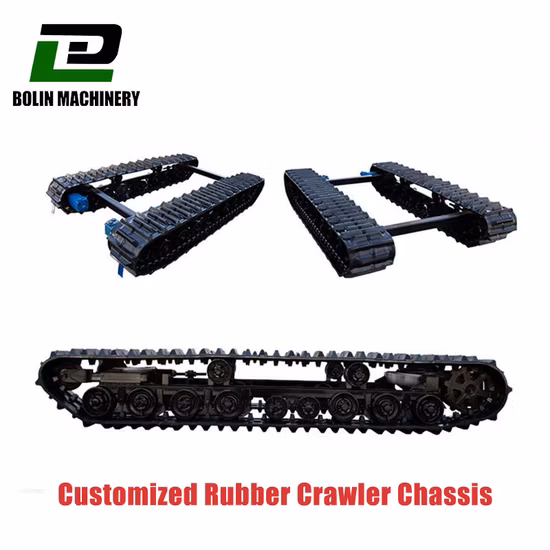 Crawler Rubber Track Chassis Undercarriage System for Small Machine