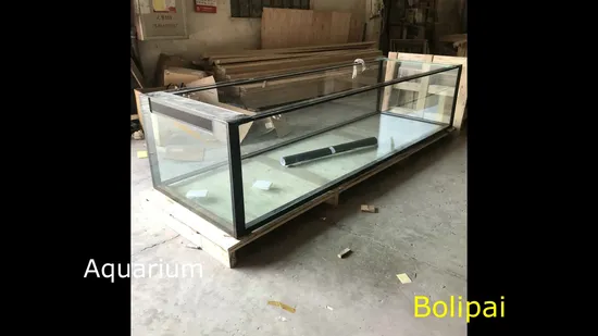 Export Custom Black Glass Overflow Box Ultra Clear Glass Tank 